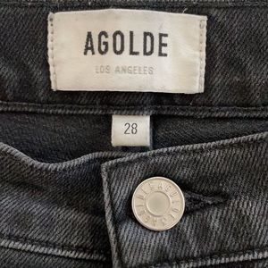 Agolde Nico High Rise Slim Jeans in Cassette